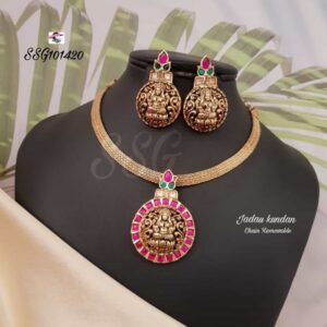 SN015 Lakshmi fancy necklace