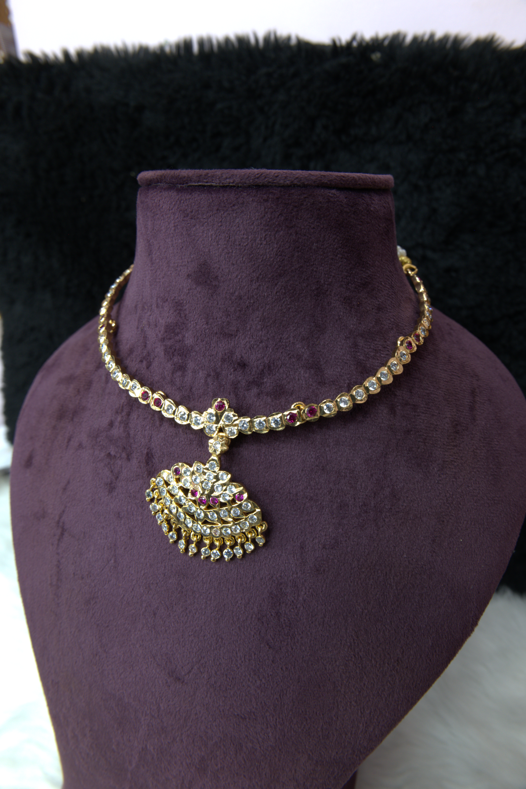 AD 004 White & Ruby Red Stone Addige - Image 2