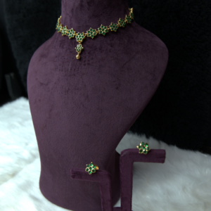 SN 052 Green Stone Necklace