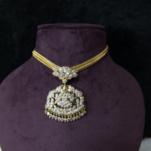 AD 041 White Stone Lakshmi Design Addige