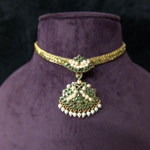 AD 055 Pearl & Green Stone Addige