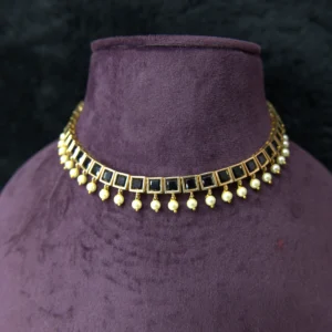 SN 061 Black Stone Necklace
